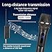 Wireless Karaoke Microphone dynamic Mic Up160ft range handheld plug-and-play design rechargeable Compatible with karaoke machines and PA systems Ideal for party、church Singing and other scenarios