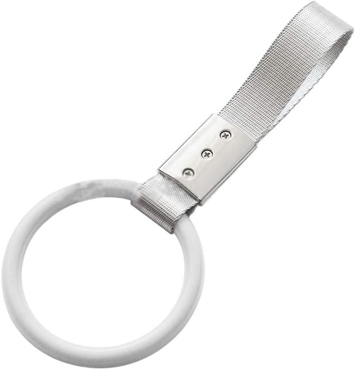 Wangyihan Tsurikawa Ring Car SUV Bus Handle Strap Charm Drift Toy Bosozoku Valid (White)