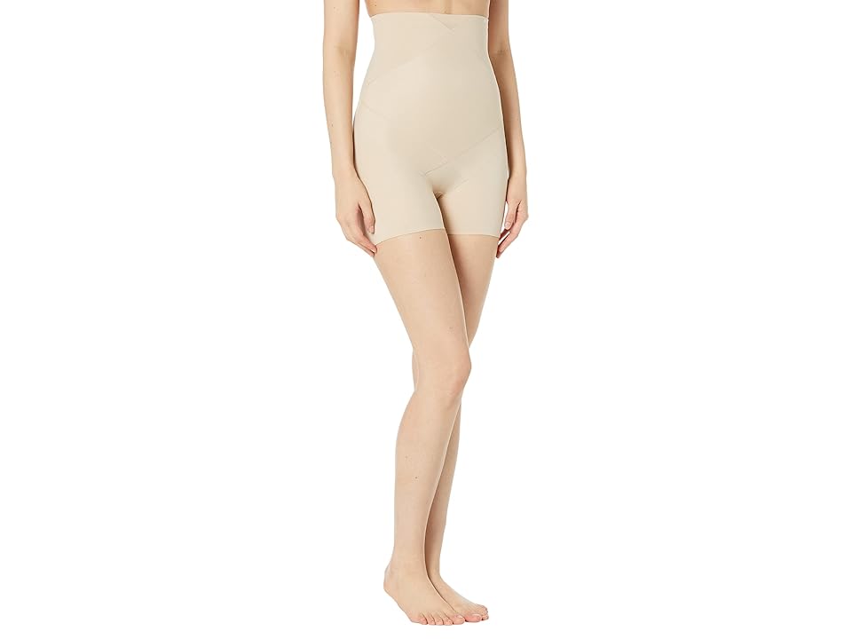 Miraclesuit Shapewear Extra Firm Tummy Tuck High-Waisted 13 Bike Shorts 2416 Women’s Underwear Warm Beige : M (Women’s 8-10), Nylon/Elastane