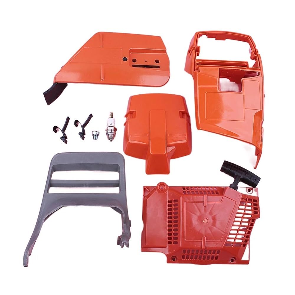 Cylinder Shroud Chain Brake Cover Starter Handle Kit for 372 365 362 371 Chainsaw w Filter Holder Recoil Starer