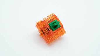 Lubed/Filmed C3 Equalz x TKC Tangerine Linear Keyboard Switches 67g Dark Green 70 Switches