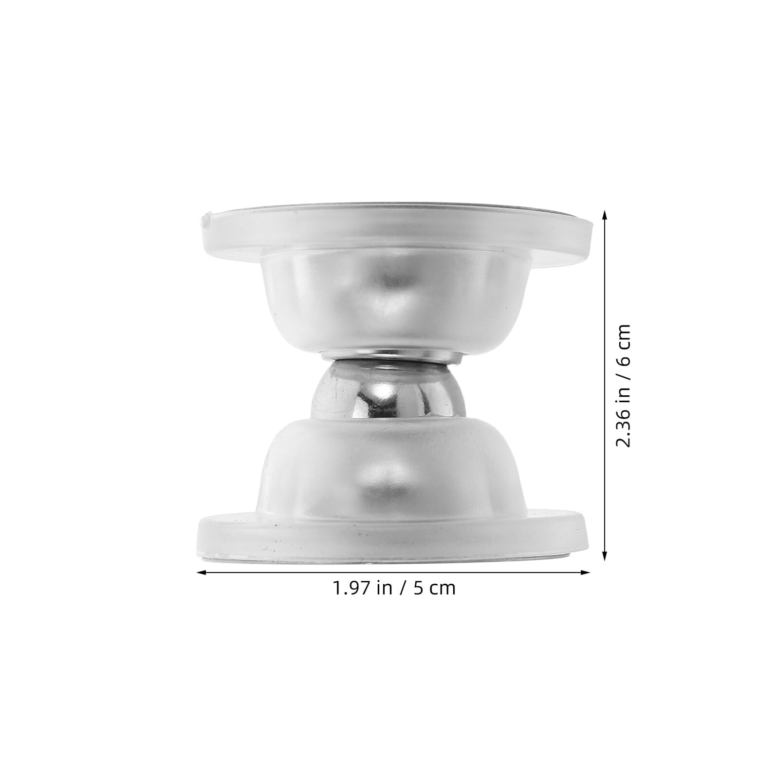 ABOOFAN 10 Juegos Tope de Puerta Magnético de Silicona Transparente con Adhesivo Doble Cara Protector Silencioso Anticolisión para Hogar Oficina Camper y RV