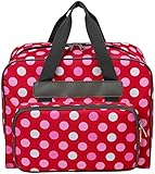 Diseñado como una funda de transporte, así como una bolsa de almacenamiento para que puedas llevar fácilmente tu máquina de coser y accesorios a una clase, una fiesta de acolchado o de vacaciones. Cuando no está en uso, esta bolsa de costura se puede plegar y guardar fácilmente.