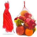 jenifer2015 Reusable Produce Single Drawstring Mesh Bag / Plastic Mesh Produce and Seafood, 24