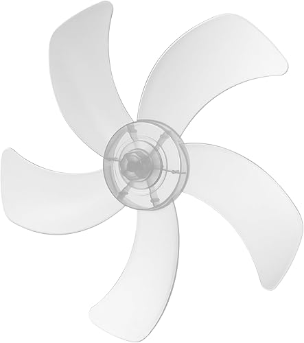 SEWOART Ventilador de piso con aspas de plástico, soporte de escritorio silencioso, ventilador vertical de 5 hojas, aspas de repuesto para