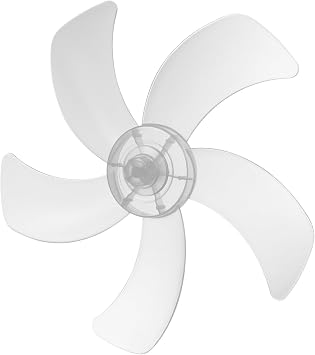 Hemobllo Plastic Fan - 16 Inch Fan Replacement 5 Leaves Plastic Floor Table Thickened Universal Pedestal Blades Parts Accessories