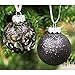 SLEETLY 28pk Black Ornaments for Christmas Tree Holiday Xmas Decorations, Shatterproof Plastic 3.15 Balls, Icicles and Snowflakes