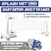 GoSports Splash Net PRO Pool Volleyball Net - Includes 2 Water Volleyballs and Pump - White