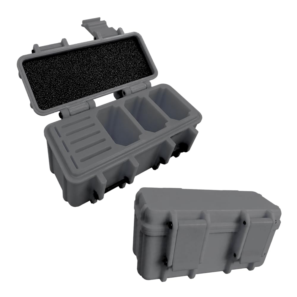 Camera Battery Storage Case Compatible with Sony NP-FZ100/FZ100 Batteries, 5 SD Cards & 3 Micro SD Cards | Waterproof Hard Storage Case | SD Card Holder, Memory Card Case Holder Organizer (Grey)-picture-20