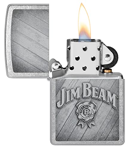 Zippo Jim Beam Logo Street Chrome encendedor de bolsillo miniatura 3