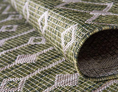 Tapete decorativo Unique Loom Outdoor Trellis 6'1"x9' miniatura 6