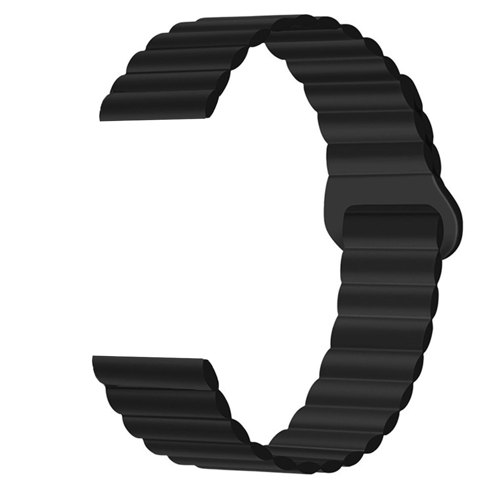 Lamshaw 16mm Watch bands, Silicone Sport Loop Bracelet Wristband Strap
