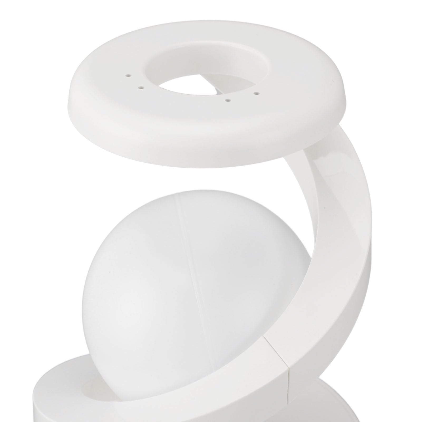 Lampada da comodino moderna a spirale Lampada da tavolo a LED con ricarica wireless innovativa a levitazione visiva 3D per camera da letto, soggiorno, ufficio