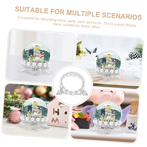 Ciieeo 10 Pcs Camiseta De Cristal Coroa Suporte De Esferas Suportes Metálicos Esfera De Cristal Most