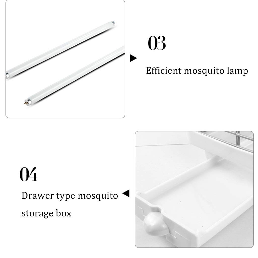 Elektrische Mückenfalle, Fliegen- und Mückenlampe, Insektenvernichter, Gewerbliche Fliegenlampe, Anti-Mücken-Fliegenfänger, Insektenvernichter, LED-Mückenlampe für den Innenbereich