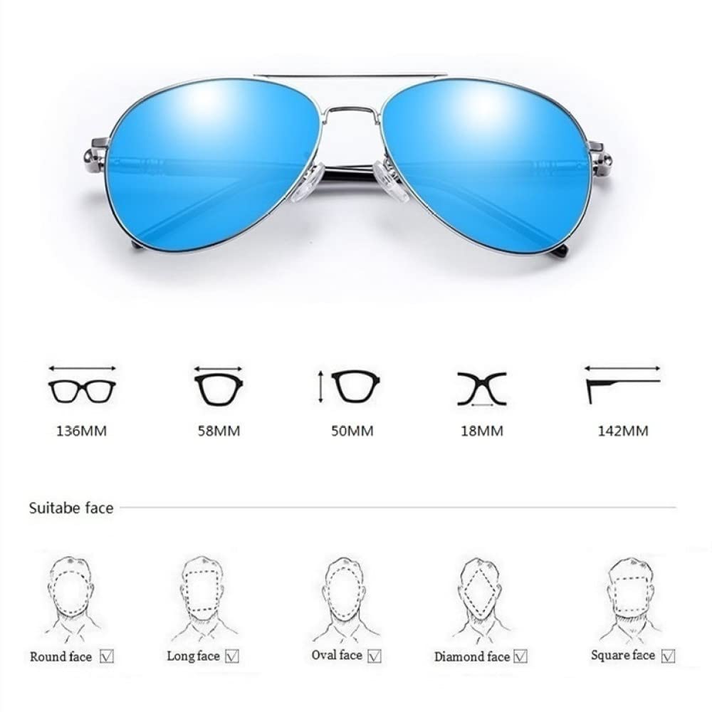 Polarisierte Sonnenbrille für Männer, Pilotenbrille, Damen, männlich, Fahrer, Sonnenbrille, Tag- und Nachtsichtbrille, Design-Farbtöne, UV400, 5, Z