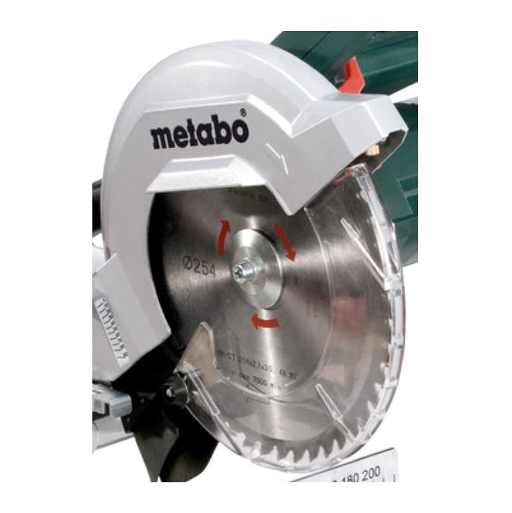 Metabo KGS 254 M piła ukośna, funkcja ciągnięcia i przycinania, 1800 W, brzeszczot Ø 254 mm, szerokość cięcia 305 mm, obrotowa głowica piły wychylna i pochylana w lewo, laser, światło LED 60254000