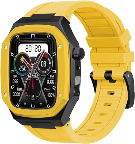 Boîtier de montre en métal iWatch 44 mm antichoc avec bracelet sport