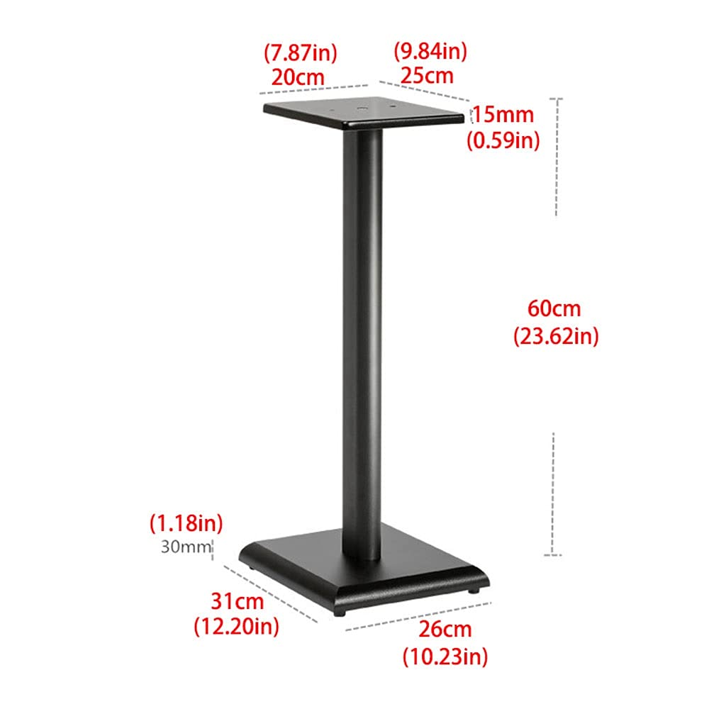 SUNESA Soporte del Altavoz Altavoz de Soporte de Audio Surround Rack Media Equipo de Soporte Soporte de pie Soporte de Altavoz de pie-rodamiento de Carga 20kg Soportes para Monitor