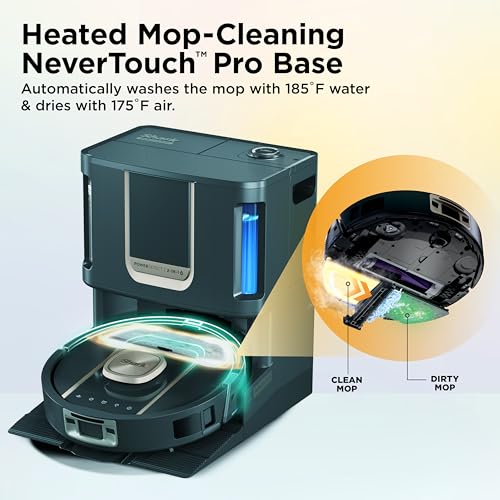 Image of Shark PowerDetect ThermaCharged NeverTouch Pro Robot Vacuum, White AV2902XE