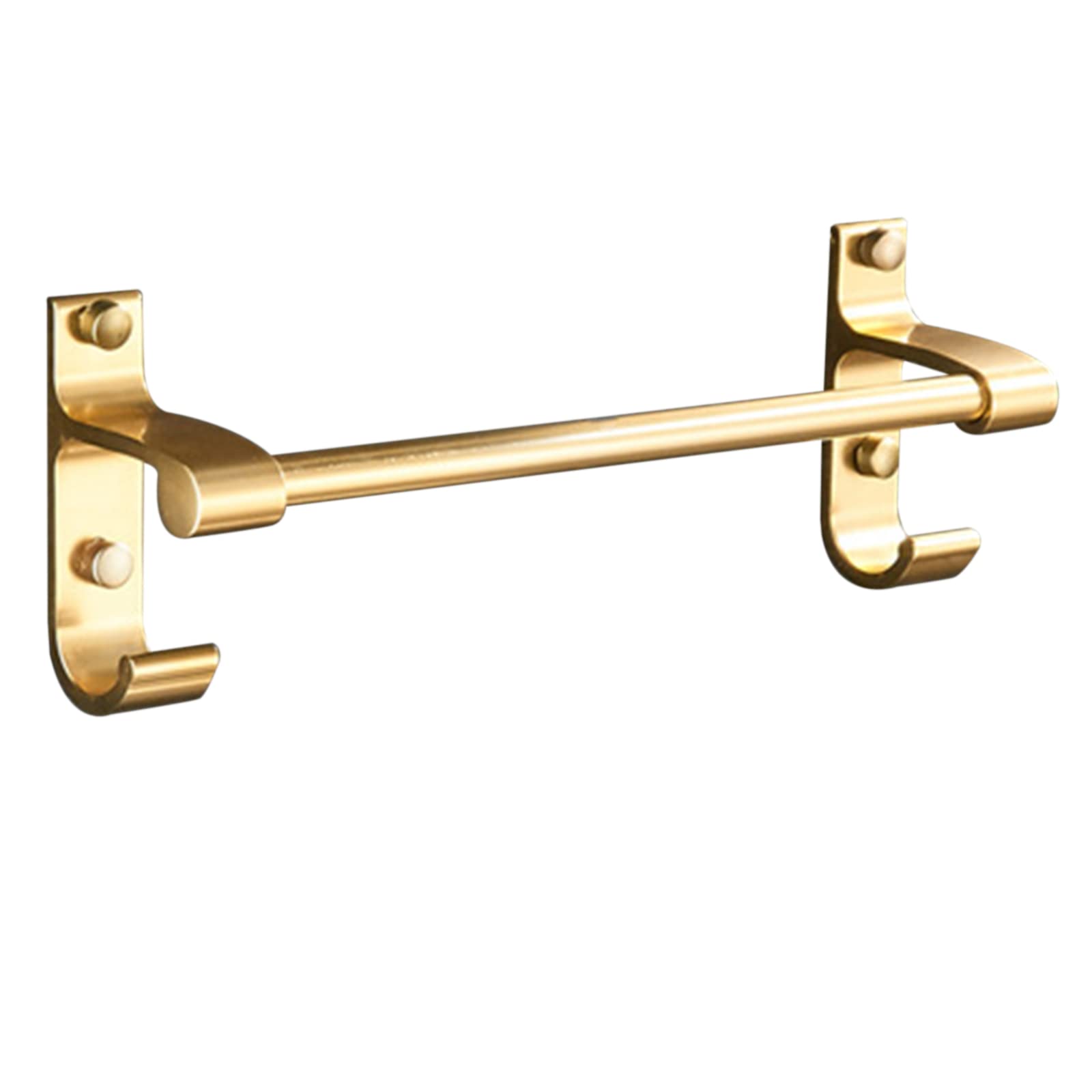 Porte-serviettes mural auto-adhésif 50 cm en aluminium doré sans perçage pour salle de bain