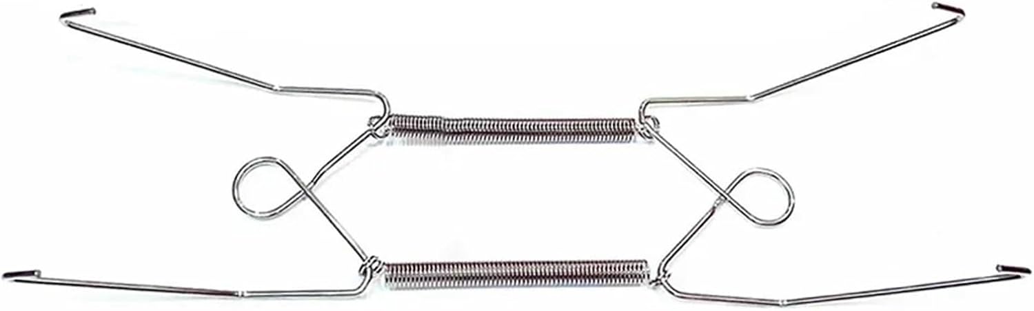 Plate Hangers 30Pcs 6/8/10/12 Inch Wire Plate Dish Hangers Holder W-Shaped Wall Display Decorative Invisible Spring Art Hanging Adjustable Hooks(8inch)