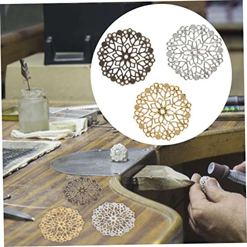 SEWACC 180 Pçs Kits De Flores Ocas DIY Acessórios De Flores Cortinas Florais Encantos De Resina Para