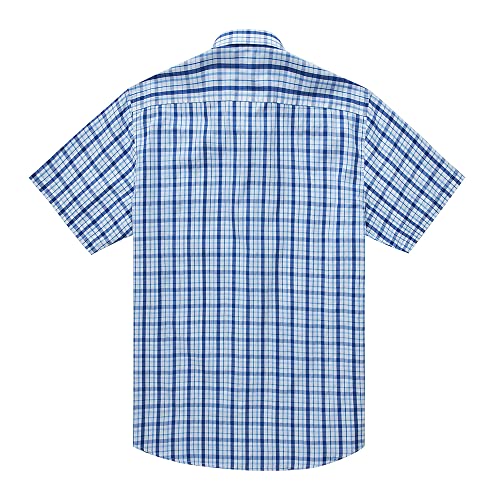 Elkhomy Men's Short Sleeve Plaid Shirt,Men's Casual Short Sleeve,Fashion Men's Shirts,Mens Fashion Shirts Short Sleeve Cotton T-Shirt(White Xl) #TOP1