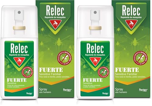 Relec Fuerte Sensitive Familiar Spray Antimosquitos, Repelente de...