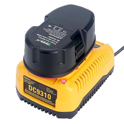 Biswaye DEWALT DW9310 Dc9310 Charger Compatible With 18V Xrp Nicad Nimh Dc9096 Dc9098 Dc9099 Dw9099 Dw9072 Dw9057 Dw9091 Dw9094 Dc9071 Dw9062 Dc9091 Power Tool Battery Charger thumb #3