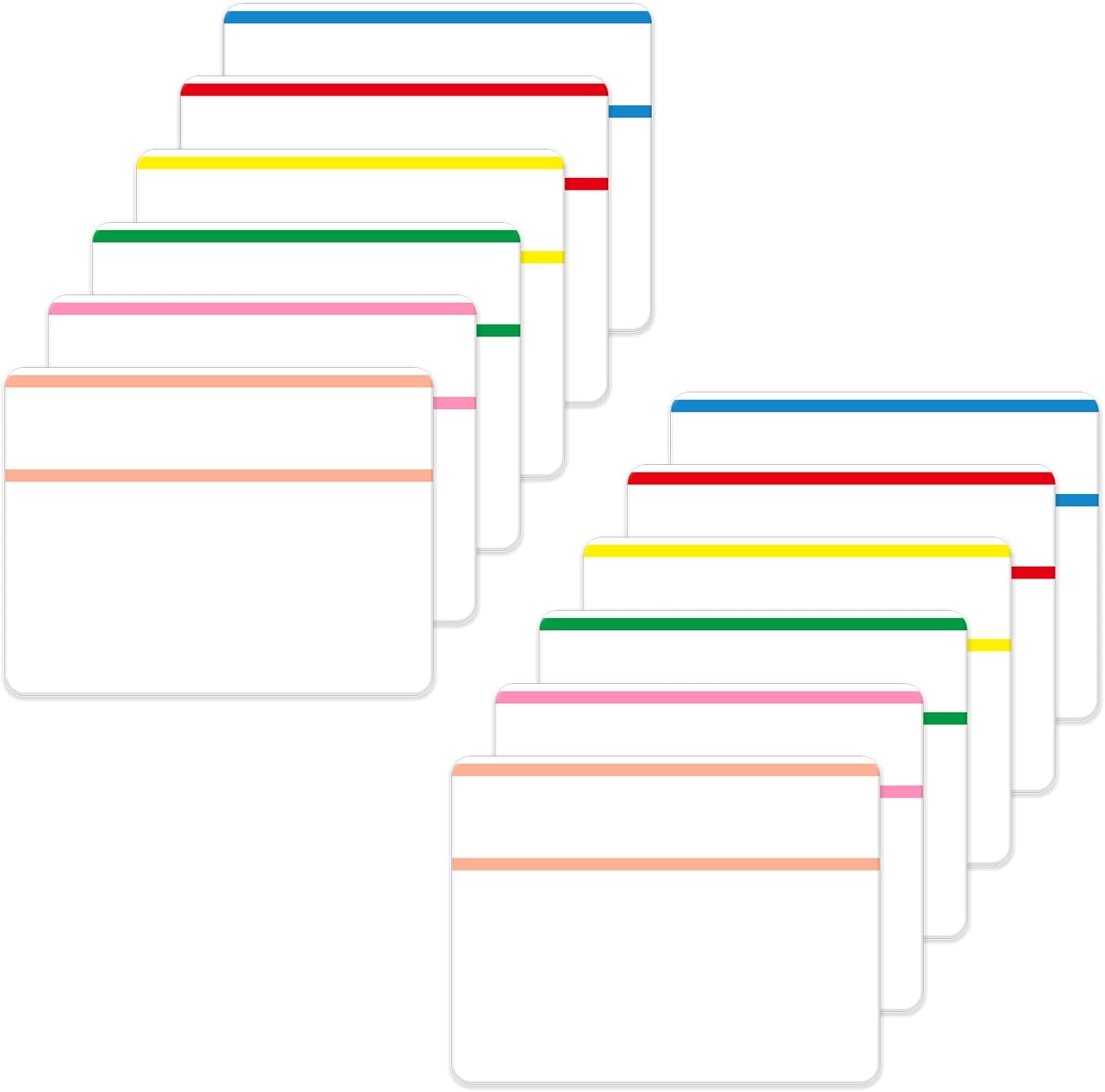 2 Inch Sticky Index Tabs, 240 Pieces Colored Tabs for Annotating Books File Folder Tabs Page Markers Flags Writable and Repositionable White Sticky Divider Tabs for File Folders Binder Reading Notes