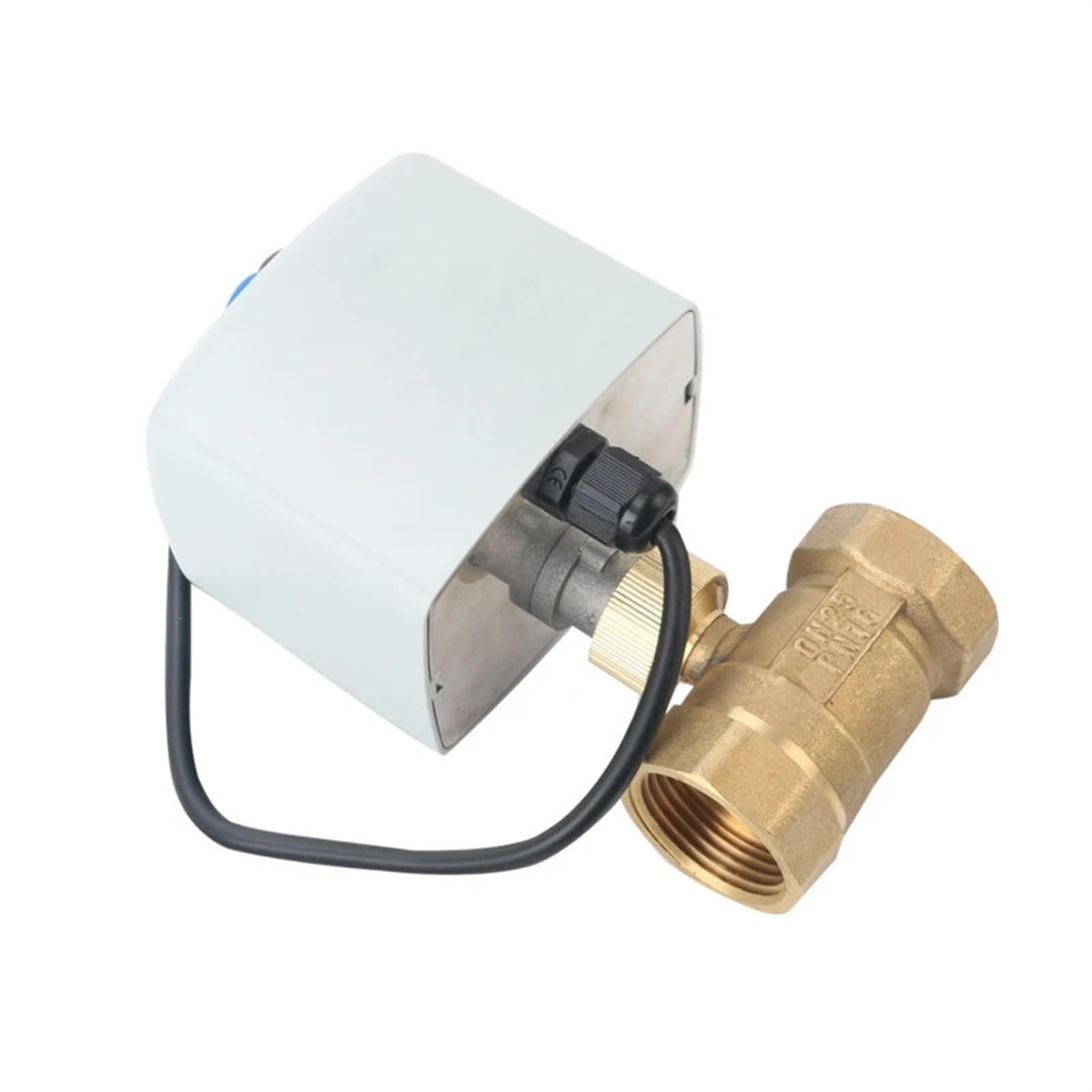 Huuoqiwy Dn40 Dn15 Dn20 Dn25 Dn50 Motorized Ball Valve 220V 12V 24V 3-Wire 2 Control Brass Electric Ball Valve Big Torque Metal Motor(,220Vac)