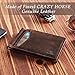 YBONNE Mens Slim Wallet with Money Clip Front Pocket RFID Blocking Thin Bifold Leather Card Holder Minimalist Mini Billfold