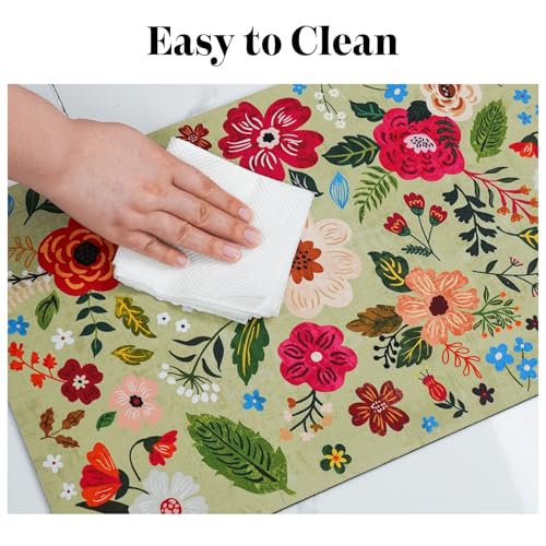 Dog Food Mats for Floors, Absorbent Quick Dry Pet Cat Food Mat, Dog Bowl Mats for Food and Water Dispenser Mat, Eco-Friendly Dog Accessories Pet Supplies 12\"x20\" - Thumbnail 7