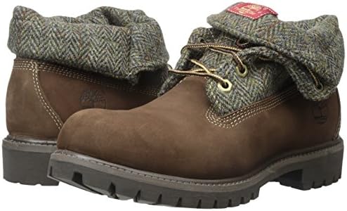Timberland Men's Roll Top Fabric Winter Boot, Brown Nubuck Harris