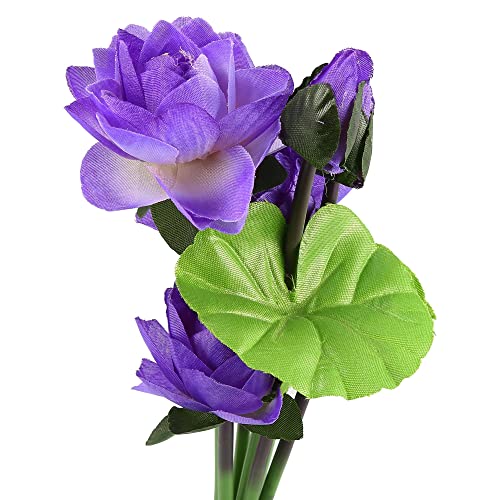 Uxcell Purple Plastic Lotus Flower Plant Aquarium Fishbowl Waterscape Decor Ornament #TOP2