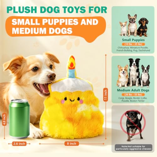 Image of Fuufome Plush Cake Dog Toy