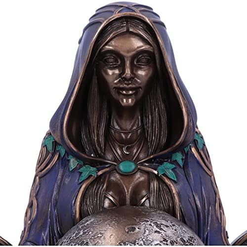 cakunmik Mother Earth Statue, Hand Painted Resin Home Decor Sculpture, Nature Moon Goddess Statues,for Home, Altar, Living Room, Bedroom, Office,a