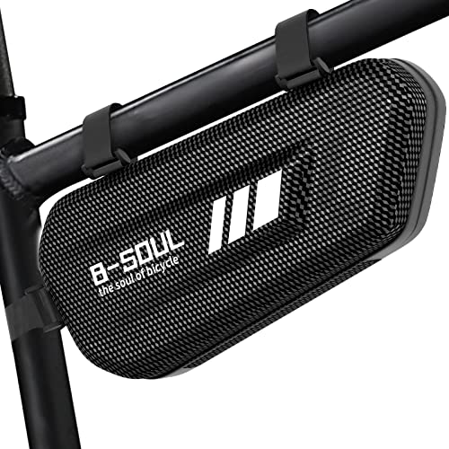 Bolsa para cuadro de bicicleta, resistente al agua, para marco de bicicleta, aprox. 1,5 l, 27 x 12 x 7 cm, con logotipo reflectante, bolsa para manillar