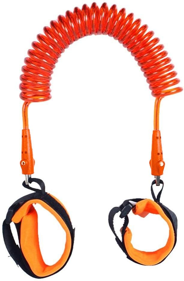SYGA 2.5 Meter Anti Lost Safety Wrist Bracelet for Baby Child,with Extra Long Harness Strap Walking Hand Belt(Orange)