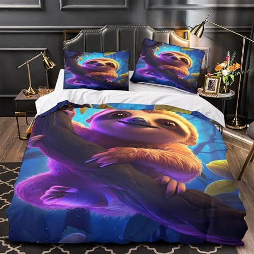Parure de lit requin en microfibre hypoallergénique douceur 3D