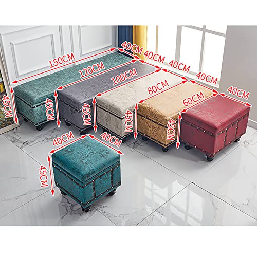 Pouf repose-pieds de rangement pour organiser le salon encombré - 8