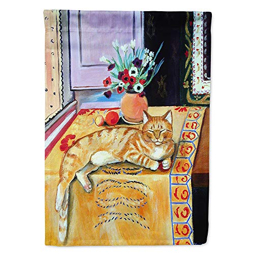 Drapeau de maison chat roux lavable et résistant aux intempéries grand format 7079CHF - 2