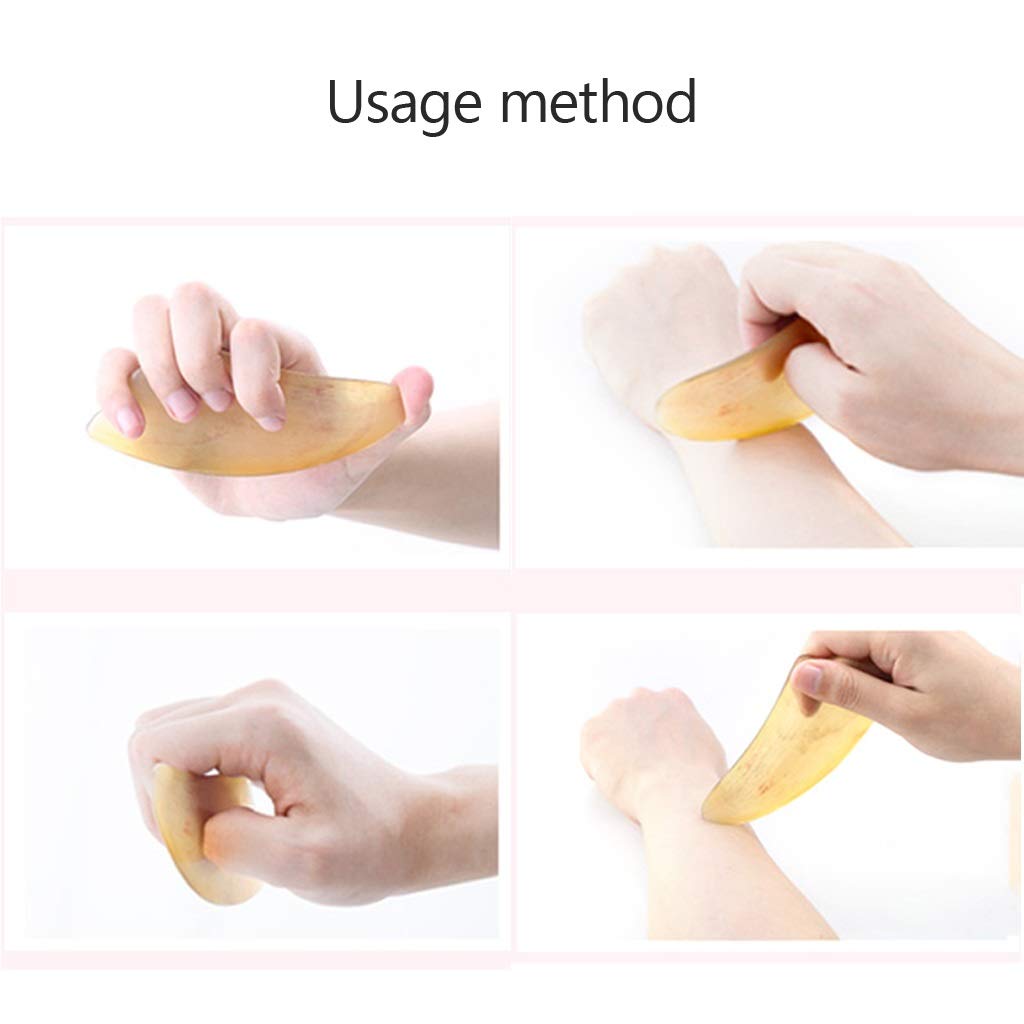 YXCKG 3 Stück Gua Sha Kratzmassagegerät, Natürliches hautstraffendes Gesichtsmassagegerät, Handgemachte Multi-Form entfernen Falten Beauty Set, Körpermassage-Tool für Akupunktur (Size : Square-5mm)