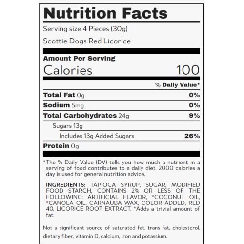 Licorice Scottie Dogs Candy Assortment, Strawberry, Red, And Black, Soft Chewy Candies, 2.75 Ounces (Pack Of 3) #TOP3