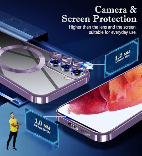 Coque Samsung S21 5G transparente souple antichoc MagSafe - 5