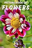 Picture Book of Flowers: Colorful Extra-Large Print Flower Pictures with their Names | 52 Pages (Dementia Books) (English Edition)