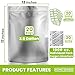 20 Mylar Bags for Food Storage, 2.5 Gallon Capacity, Extra Thick 15 Mil, with 1000cc Oxygen Absorbers, Resealable, Stand-Up Gusset, Ideal for Long-Term Food Storage