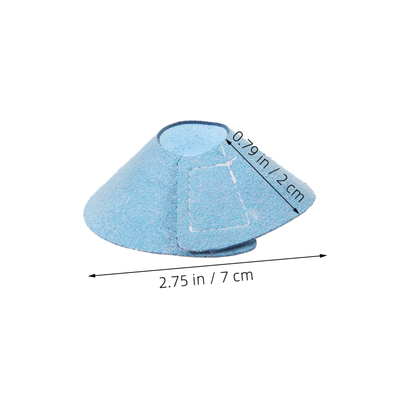 Yardwe Parrot Collar Bird Neck Protector Elastic Leather Parrot Collar for -Feather Plucking Bird Supply