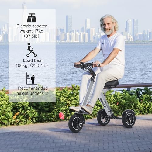 TopMate ES35 Powered Electric Scooter 3 Wheels Foldable